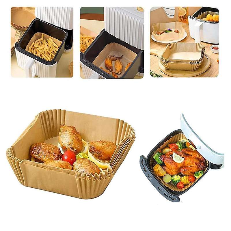 Air Fryer Paper Liners,100pcs Baking Paper Disposable for Air Fryer