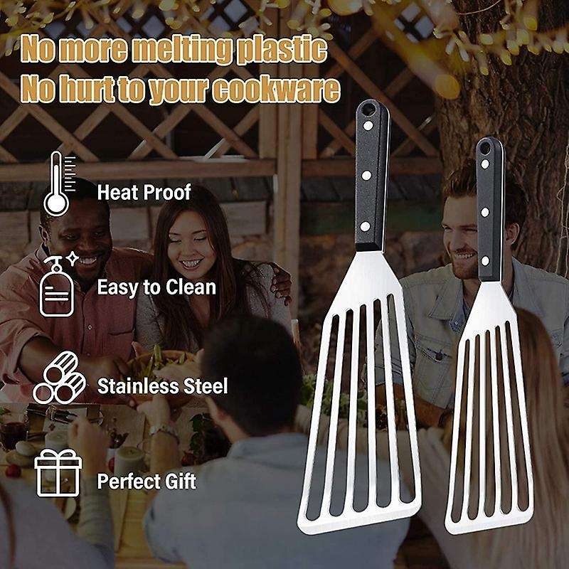 2 Pieces Slotted Fish Spatulas,cooking Spatula for Grilling,frying
