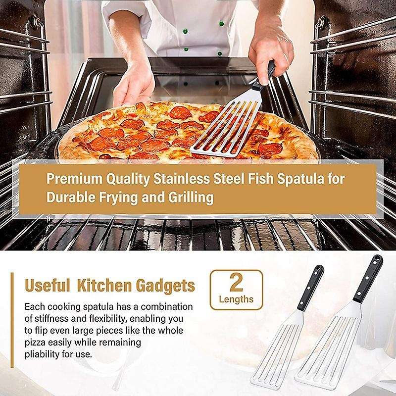 2 Pieces Slotted Fish Spatulas,cooking Spatula for Grilling,frying