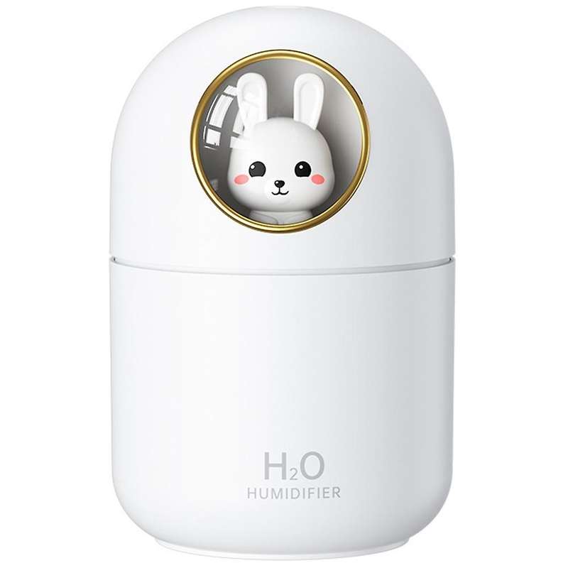 New Cartoon Humidifier Usb Mute Cute Pet Aroma Diffuser, White