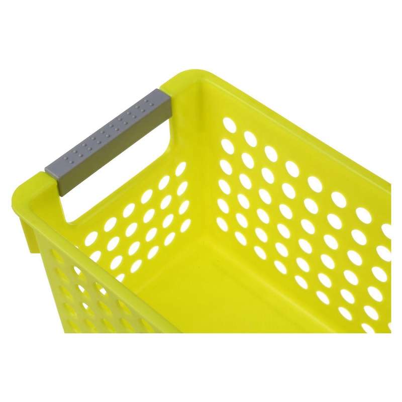 Stackable Plastic Storage Baskets(green)s:29 X 16 X 2 Cm