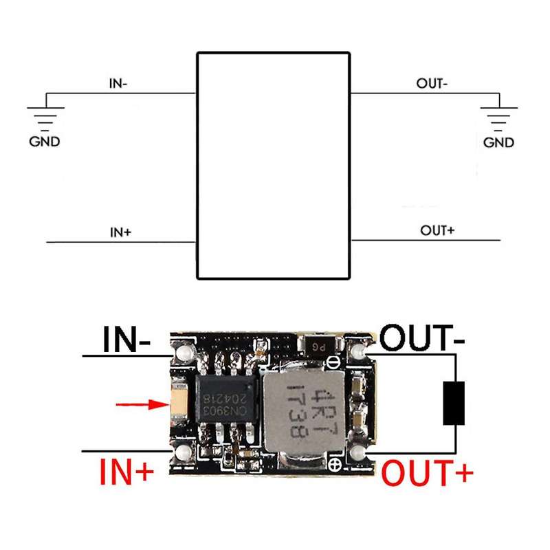 10pcs 3a Mini Dc-dc Buck Step Down Converter Board 5v-30v to 3.3v Dc