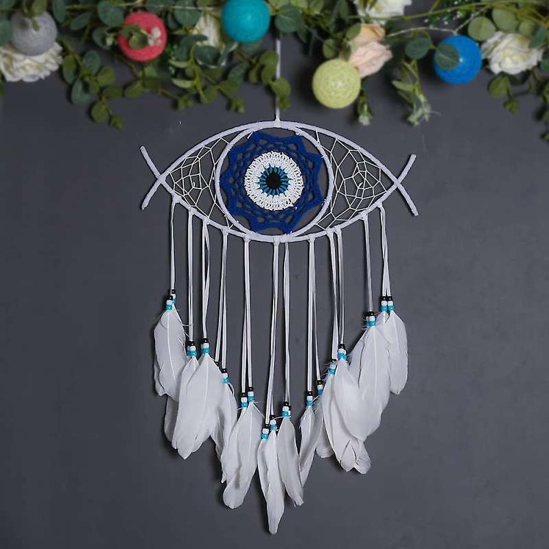Evil Eye Dream Catchers for Bedroom Hand-woven Macrame Dreamcatcher,1