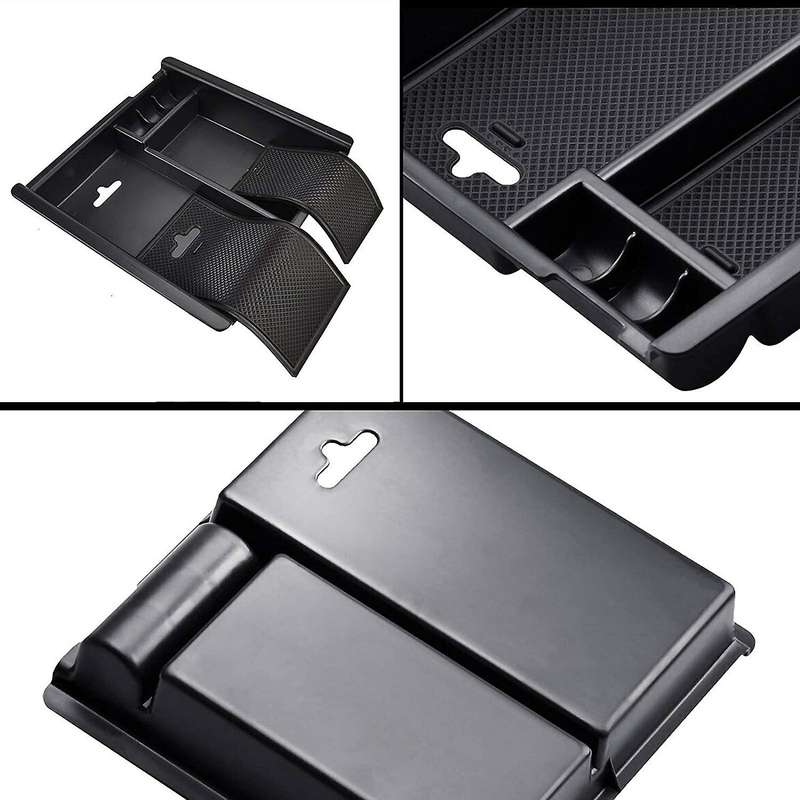 Car Center Console Organizer Tray for Toyota Tacoma 2016-2021, Black