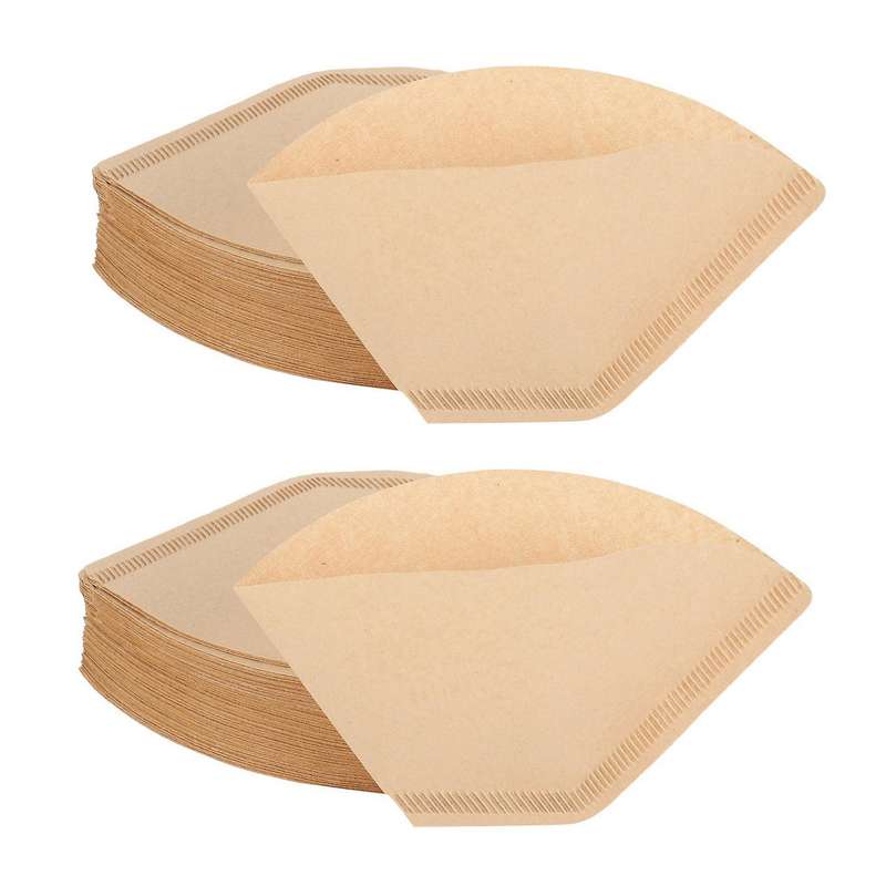 100pcs Coffee Filters Disposable Cone Paper Coffee Filter 4-6 Cup