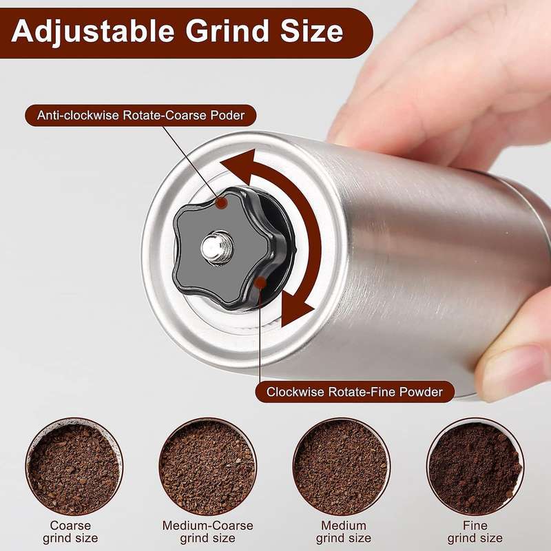 Manual Coffee Grinder Coffee Milling Stainless Steel Burr Grinder