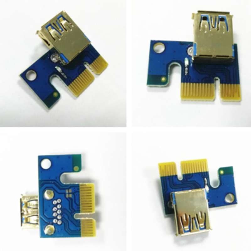 10 Pcs Usb3.0 to Pci-e 1x Adapter Card to Pci Golden Finger Pci-e