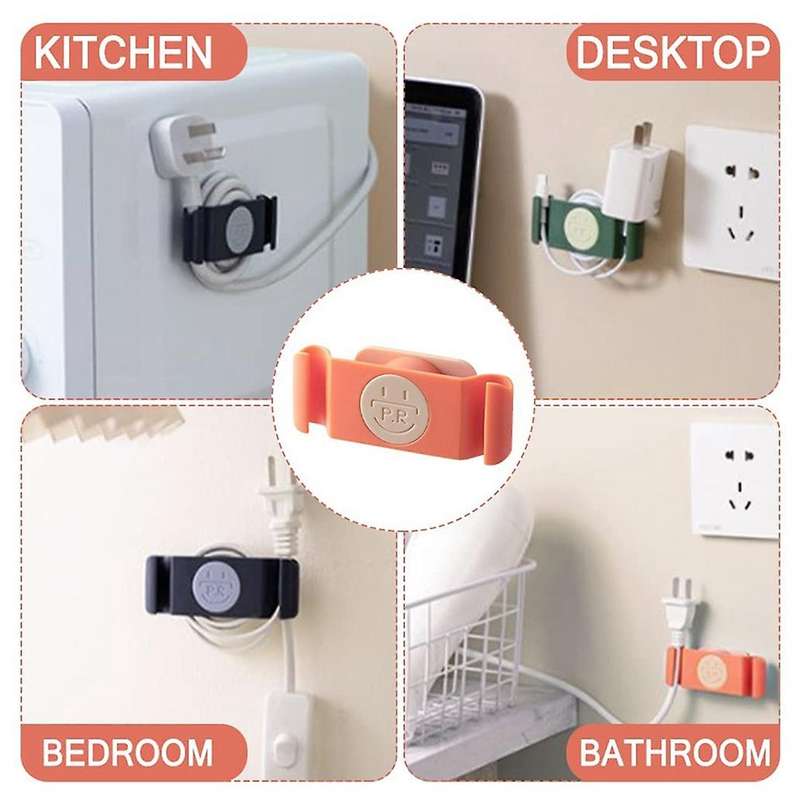 8pc Kitchen Utensil Cord Organizer Bag,cord Clip,orange