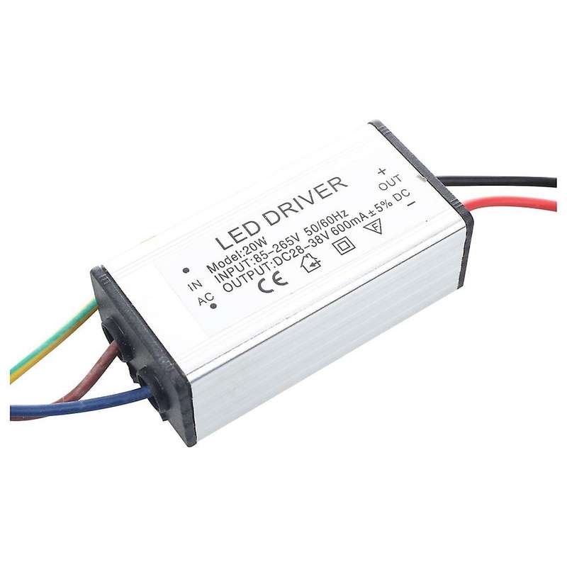 2x Led Lamp Transformer Driver Power Supply Dc 36v 20w Waterproof