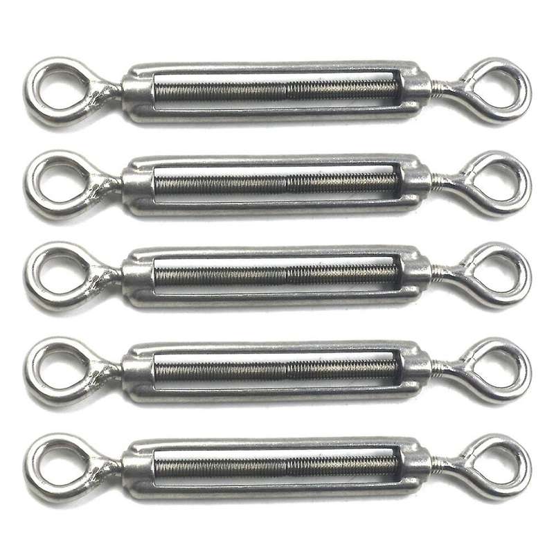 M5 Stainless Steel 304 Eye & Eye Turnbuckle (m5, 5pcs)