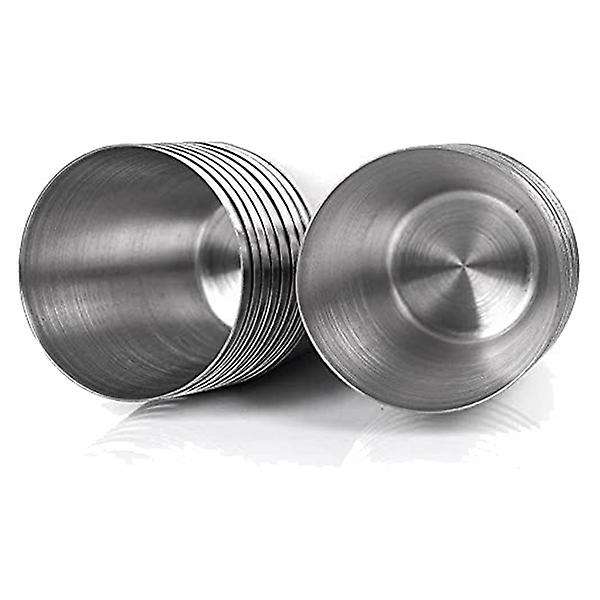 15 Pcs Stainless Steel Shot Glasses Drinking Vessel,30ml(1oz) Tea Cup