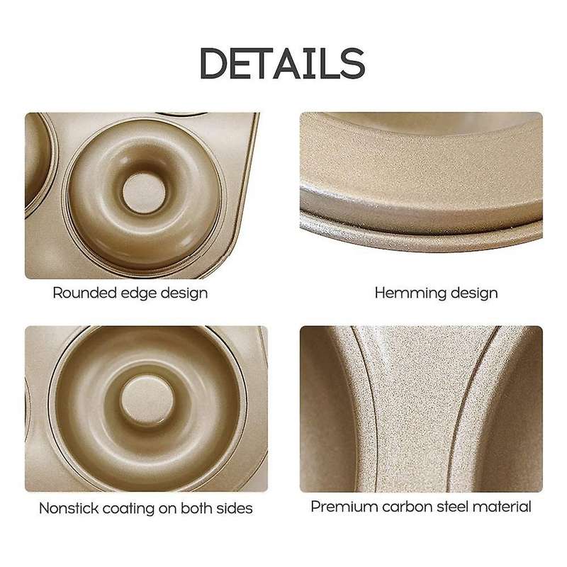 1 Pieces Donut Baking Tray Carbon Steel Donut Mold Dish Bag Mould