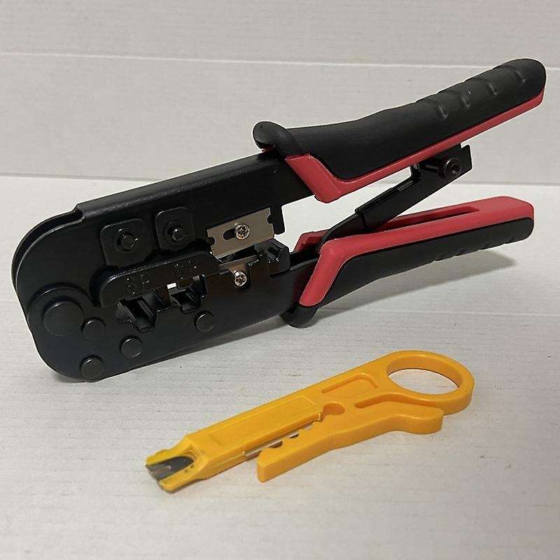 Rj45 Crimping Tool Rj45 Network Cutting Tools 8p Crimper Cutter -red