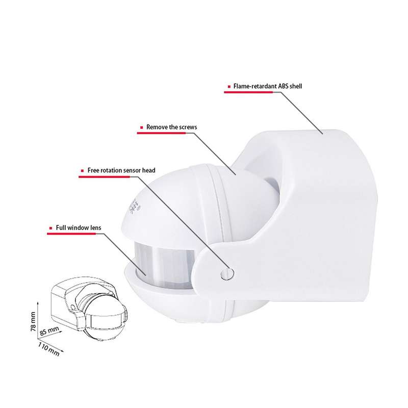 Infrared Motion Sensor Ac110v-220v for Indoor and Outdoor Scenarios