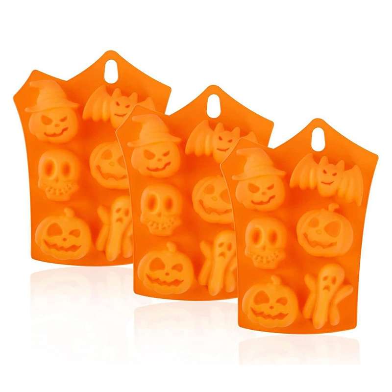 3 Pieces Set Halloween Pumpkin Candy Mold 3d Chocolate Mold