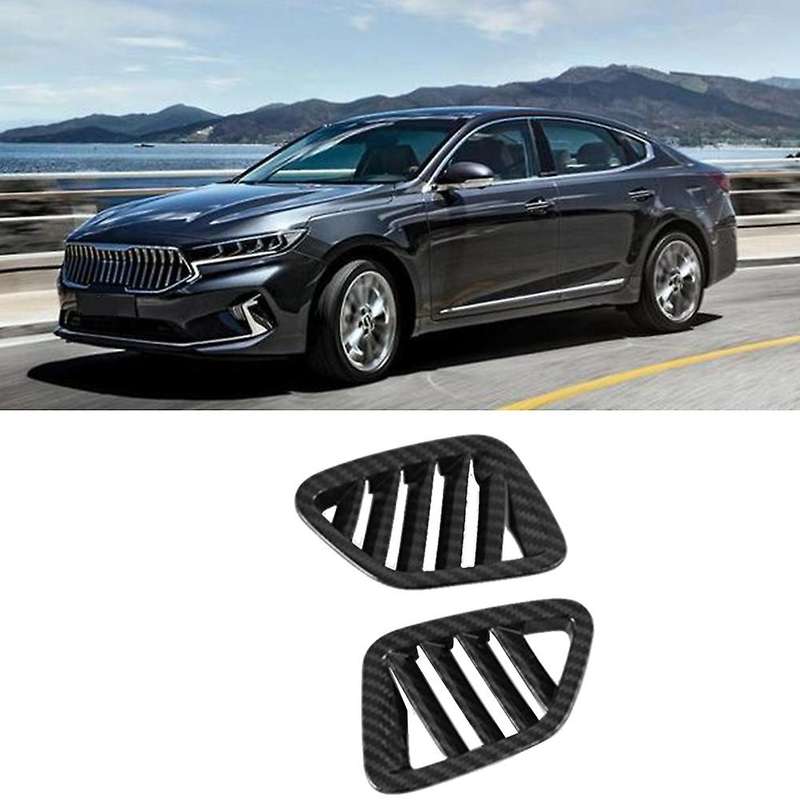 Carbon Fiber Car Front Upper Air Outlet Cover Decoration for Kia K7