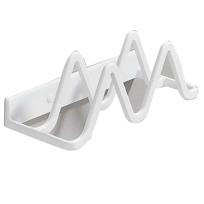Punch-free Pot Cover Rack Knife Holder Kitchen Storage Rack(white)