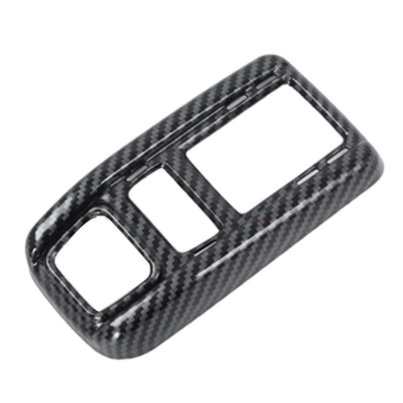 Carbon Fiber Car Gear Box Panel Frame Cover Sticker Decoration