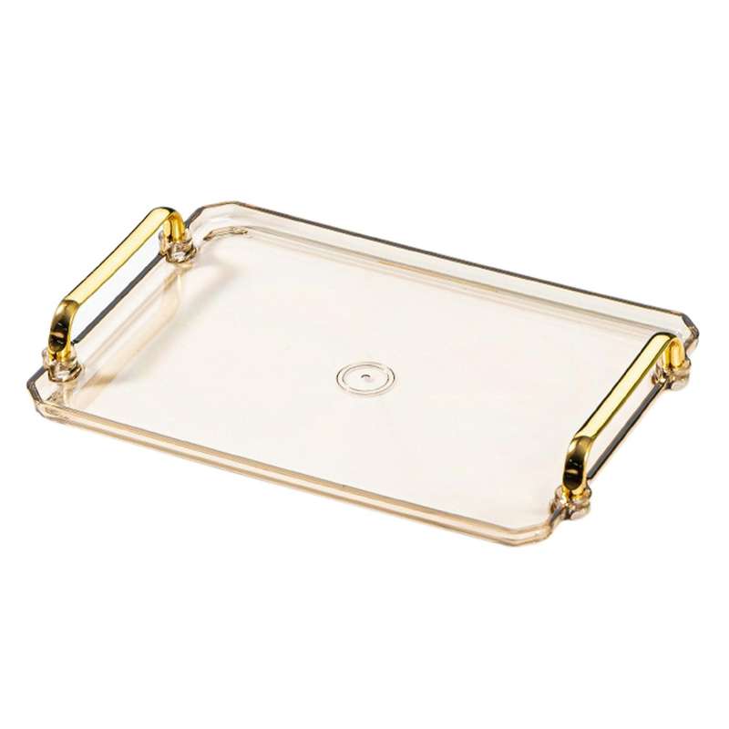 Golden Handle Nordic Pallet Rectangle Tea Set Supplies Serving Tray A