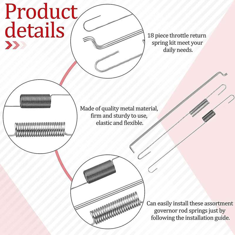 30pcs Throttle Return Spring Kit Speed Control for Honda Gx120 Gx140