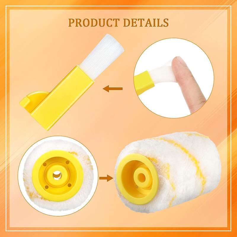 8pcs Paint Edger Roller Brush Refills Paint Edger Combo Kit