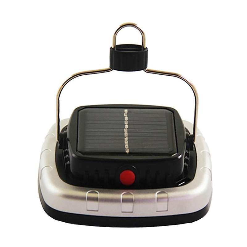 Portable Led Camping Lantern Solar Usb Rechargeable Tent Lamp Black