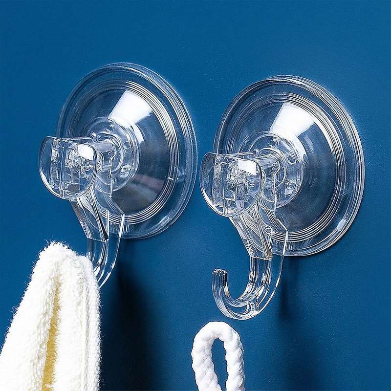 4pcs Clear Removable Heavy Duty Suction Cup Garland Hook