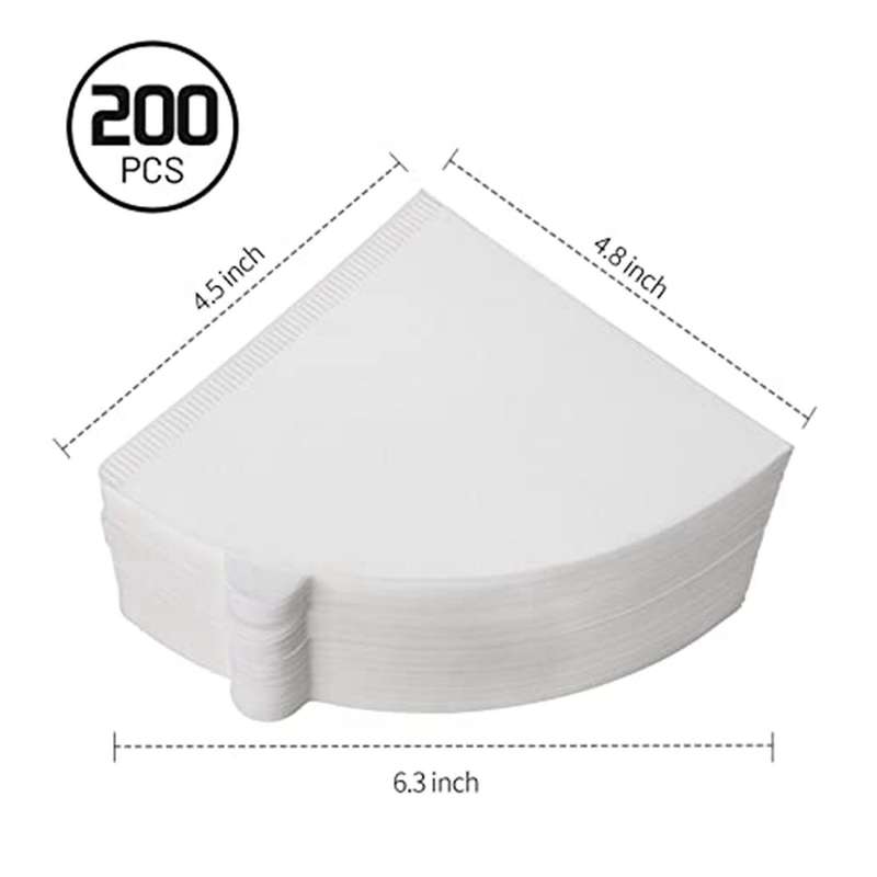 V60 Filter, Cone Coffee Filters, Coffee Filter 2 Cone Paper,200 Count