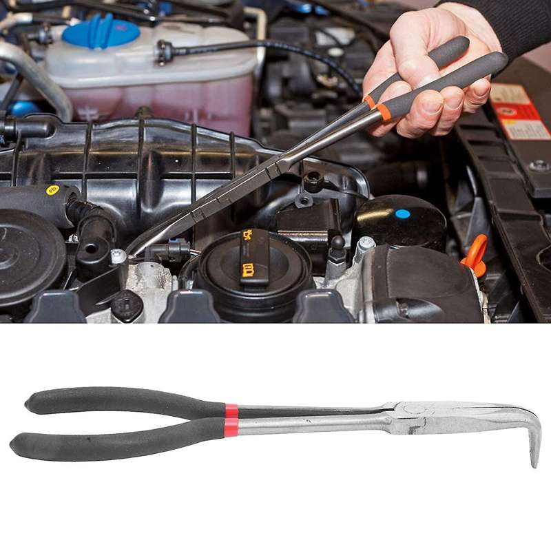 Needle Pliers 11 Inch 90 Degree Curved Nose Pliers Steel High Tool