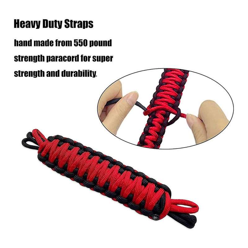 Door Straps for Jeep Wrangler Cj Yj Tj Jk Jku Jl,black+red