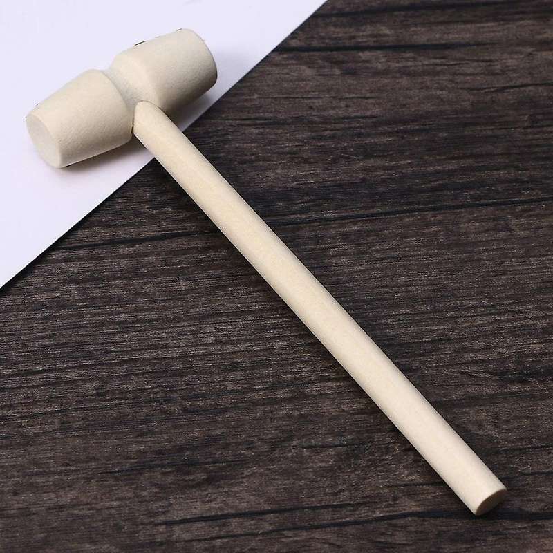 30pcs Wooden Hammer Shellfish Crab Hardwood Gavel Toy for Boys Girls