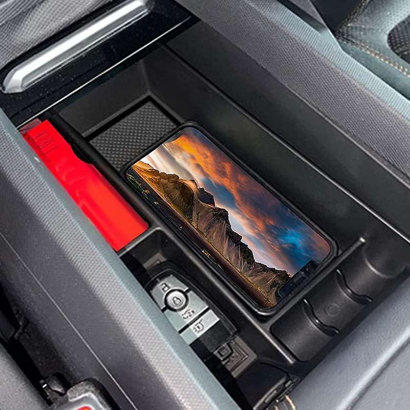 For Mustang Mach-e 2022 Central Console Armrest Storage Box Holder