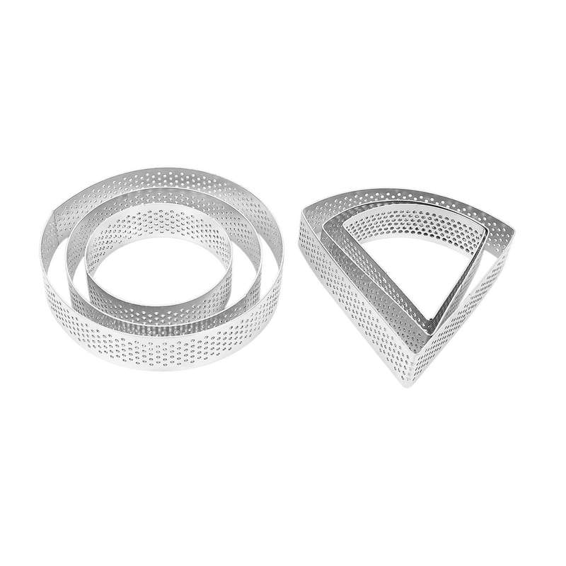 Stainless Steel Perforated Tart Rings,heat-resistant Porous Cake