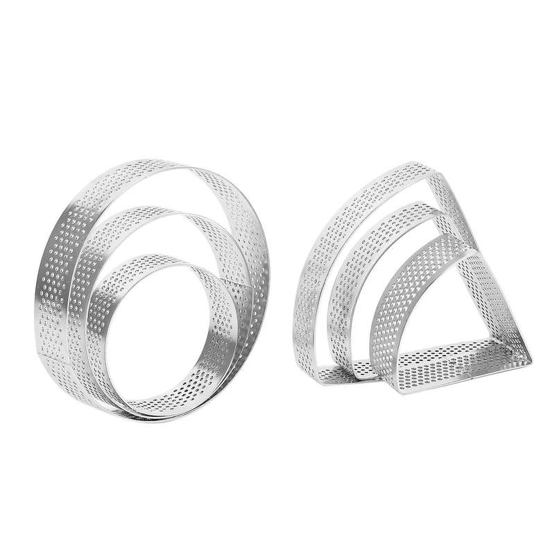 Stainless Steel Perforated Tart Rings,heat-resistant Porous Cake