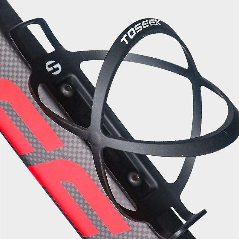 Toseek Lightweight Bicycle Bottle Holder Carbon Matte Bike Red