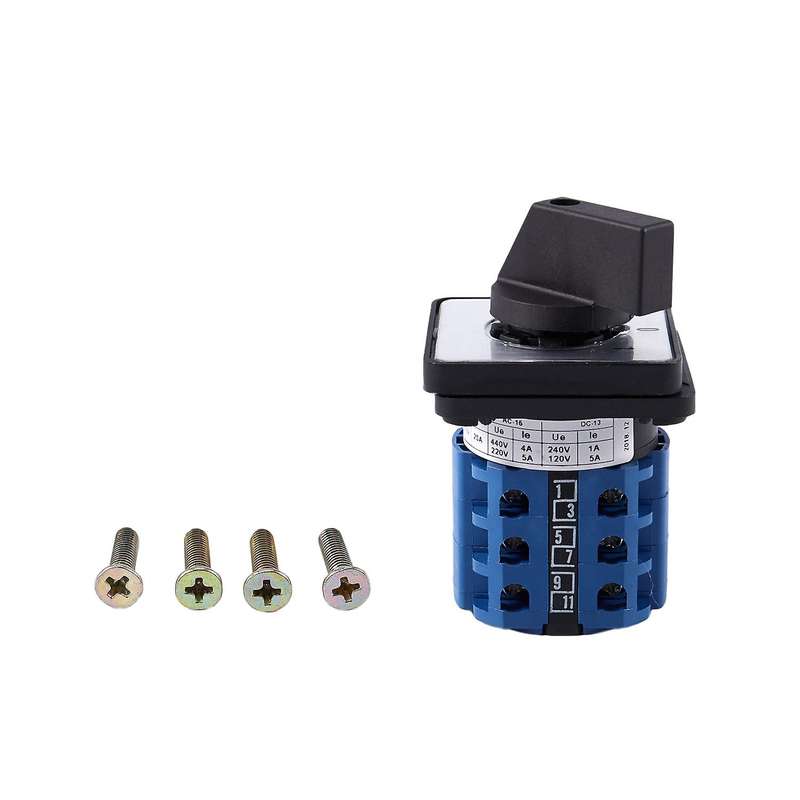 Square Panel Mounting 2-position 3-phase Rotary Changeover Switch