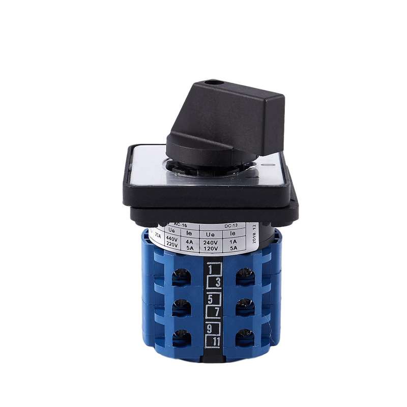 Square Panel Mounting 2-position 3-phase Rotary Changeover Switch