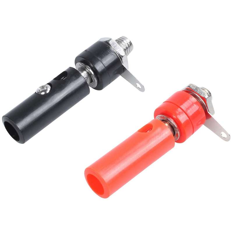 10x Banana Plugs and 10x Banana Sockets (black/red) Jack Connectors
