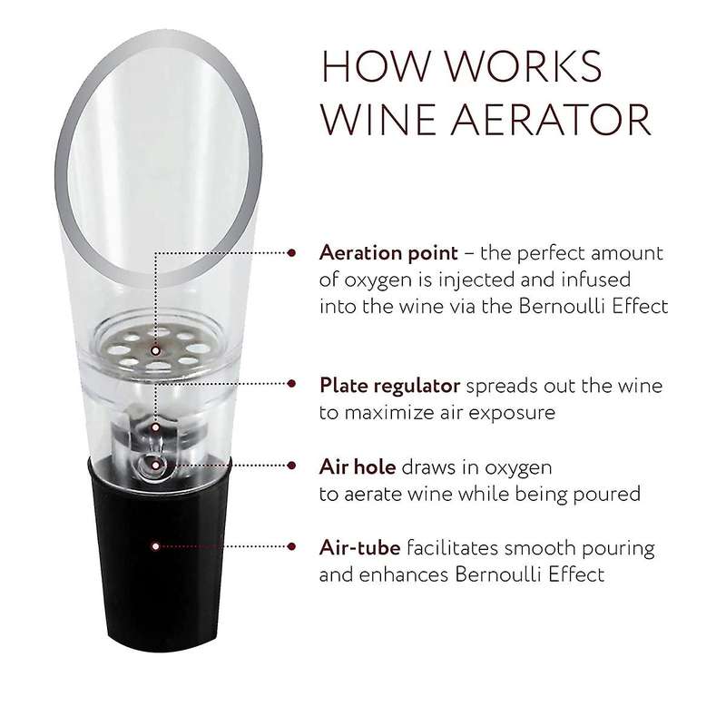 10 Pack Wine Aerator Pourer,spout Bottle Stopper  Aerating Quick