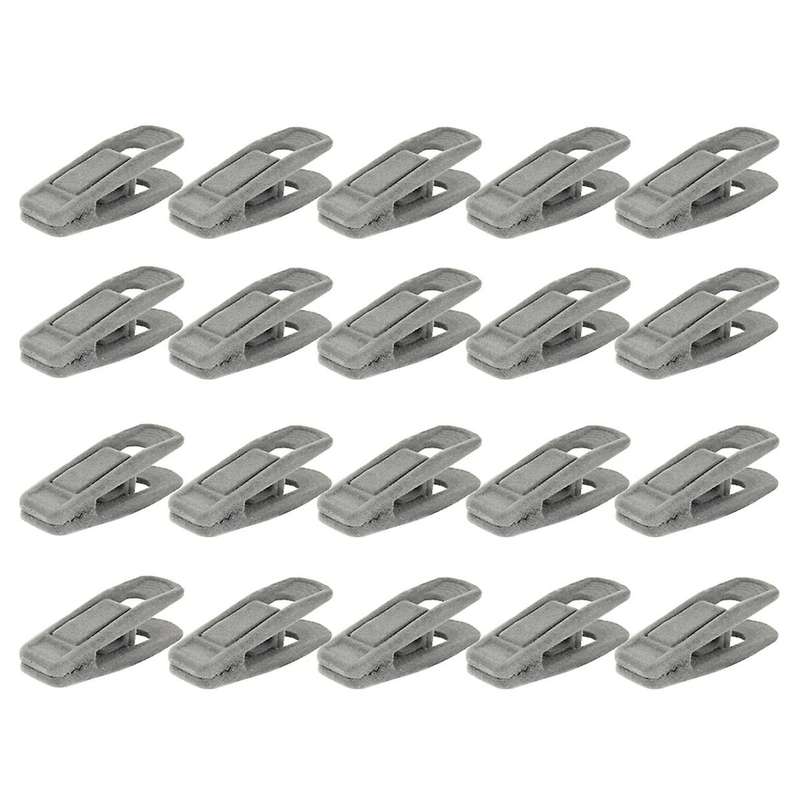 20pcs Artifical Velvet Flocked Non Slip Hanger Durable Windproof B