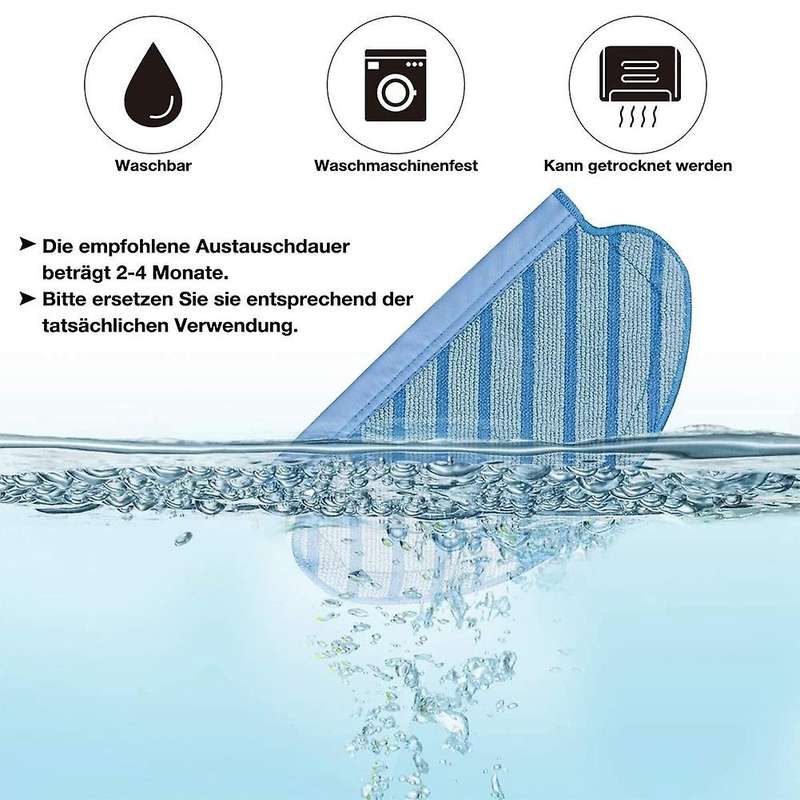 Cleaning Cloth for Ecovacs Deebot Ozmo 950 Ozmo 920 Set 8 Pieces