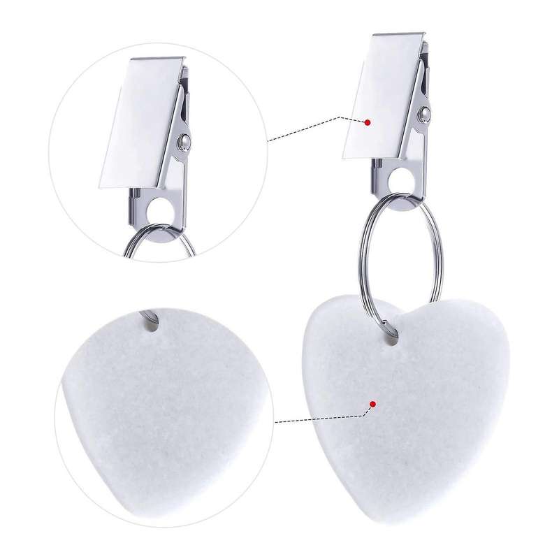 8 Pc Tablecloth Weight Hanger Heart-shaped Stone Tablecloth Clip B