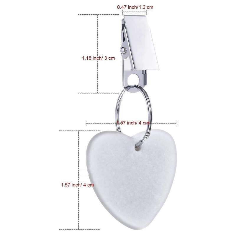 8 Pc Tablecloth Weight Hanger Heart-shaped Stone Tablecloth Clip B