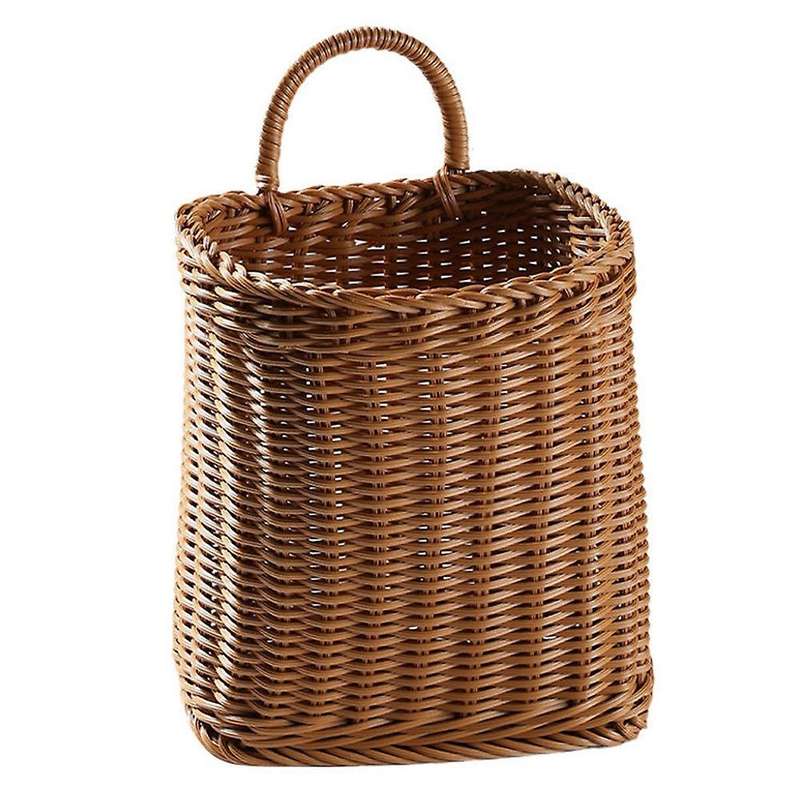 Kitchen Storage Basket with Handle Woven Hanging Baskets L