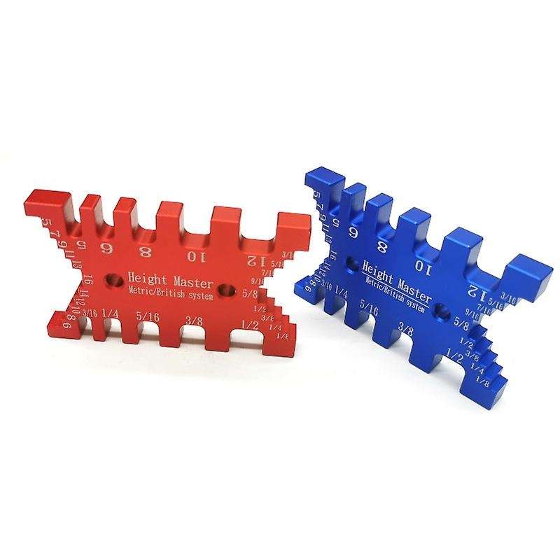 Woodworking Tenon Caliper Measuring Gauge for Wood Work Tools Red