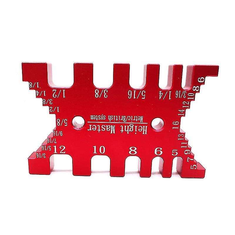 Woodworking Tenon Caliper Measuring Gauge for Wood Work Tools Red
