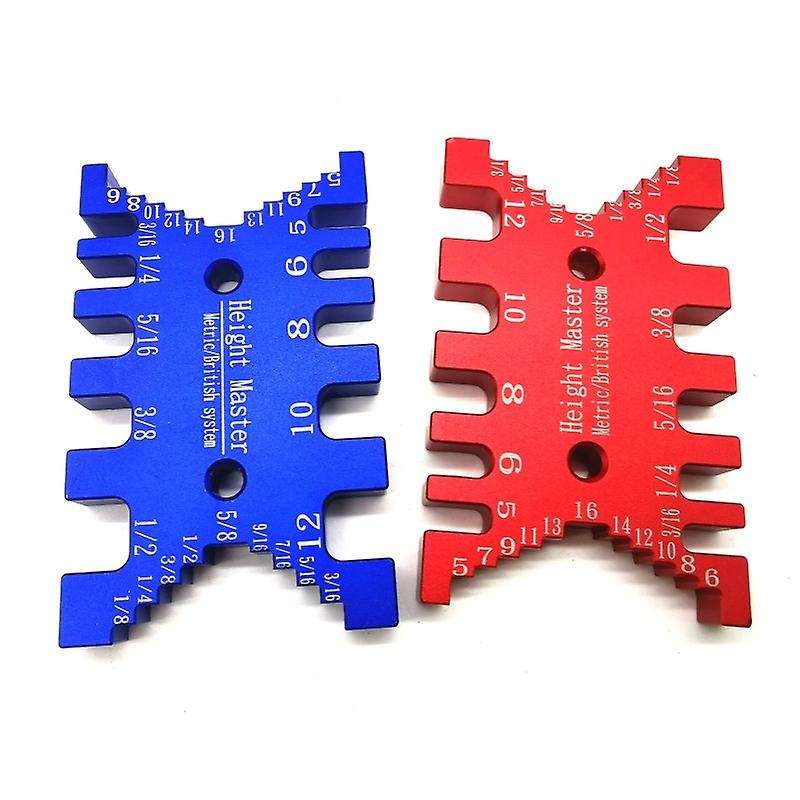 Woodworking Tenon Caliper Measuring Gauge for Wood Work Tools Red