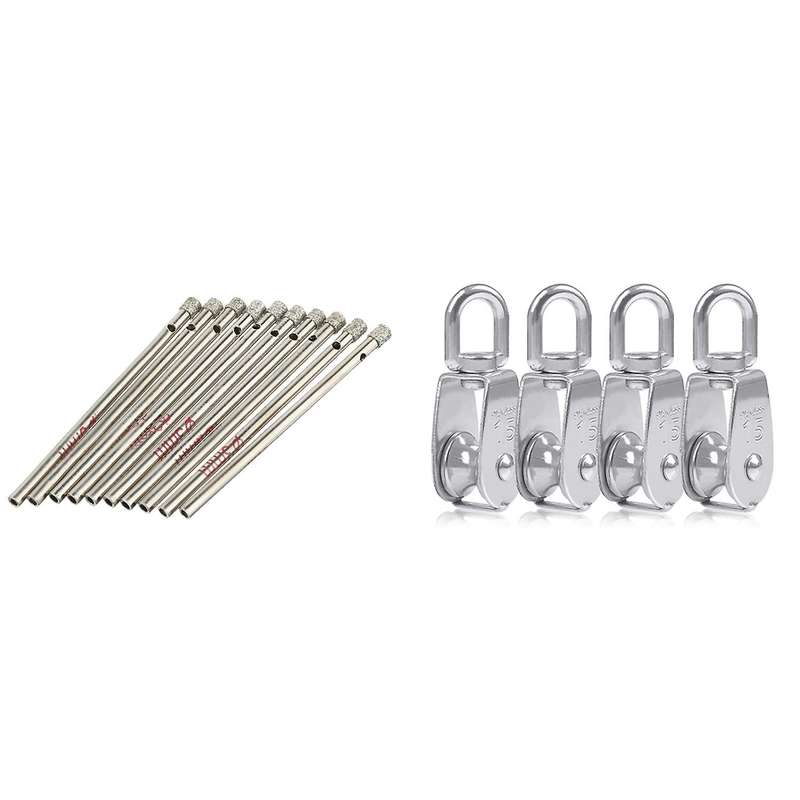 10pcs 5mm Diamond Grit Hole Saw Drill Bit for Tile Glass