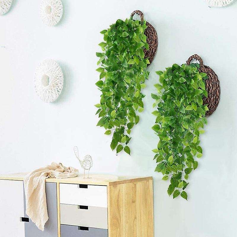 2-pack Artificial Hanging Plants 3.6ft Fake Ivy Plants Hanging Plants