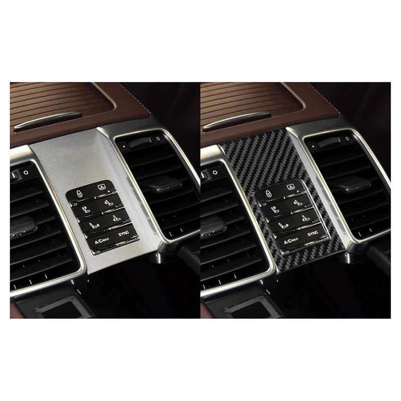 Car Rear Seat Adjustment Panel Sticker Trim for Panamera 2010-2016 A